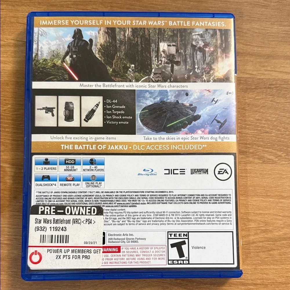 Sony PS4 Star Wars Battlefront Deluxe Edition - Blue Case